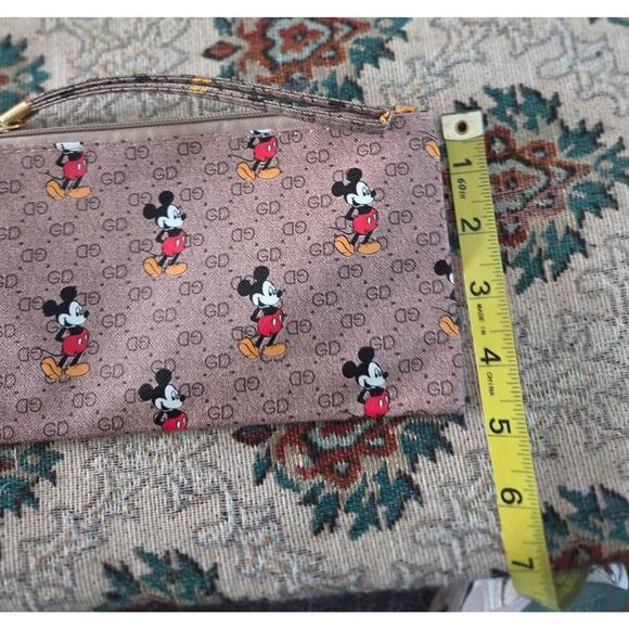 BUY 1, GET 1 Free Classic Disney Mickey Mouse/Rosegold-Designer-Style Pouch - Picture 2 of 4